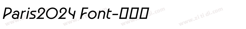Paris2024 Font字体转换